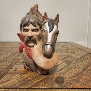 Western Decor - Cowboy and Horse Ceramic Decor